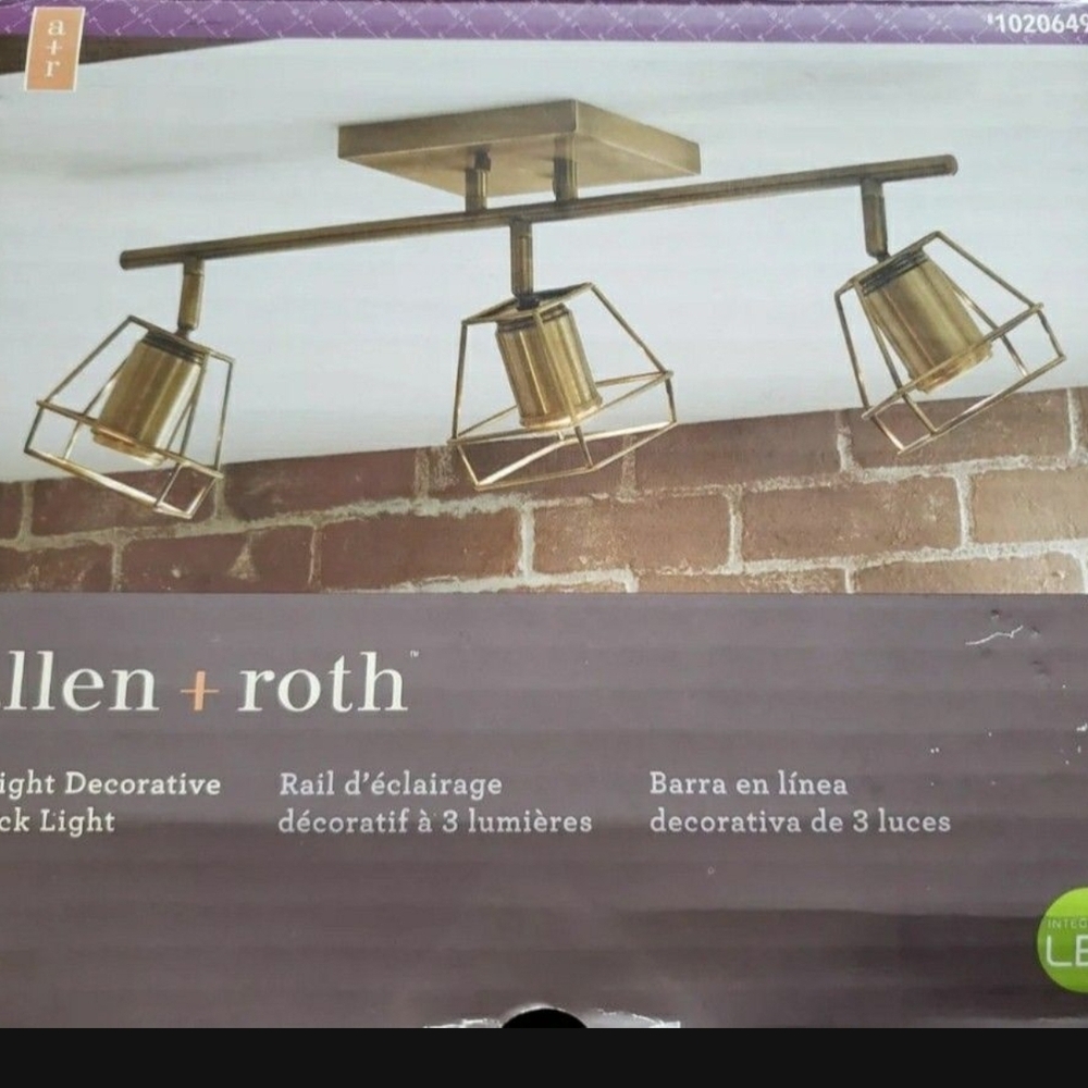 Allen + Roth Gold Track Light